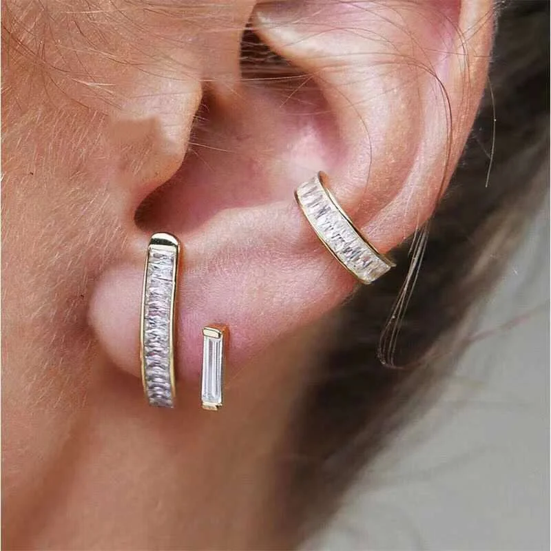 

Korean Fashion Earrings For Women Colorful Rhinestone Unusual Stud Earrings 2021 Trend Jewelry Accessories Gifts New Arrival