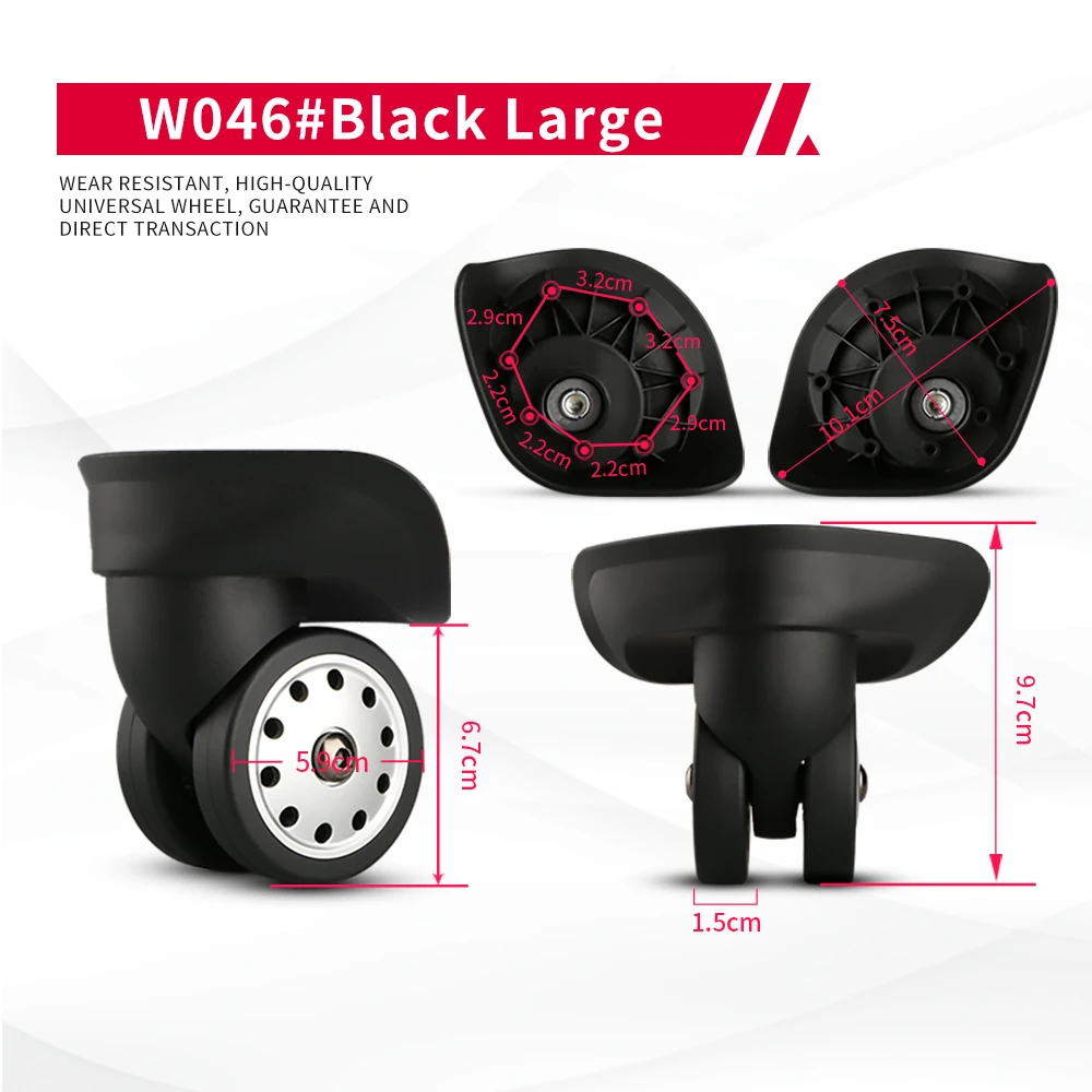 DILONG ITO  Luggage Wheels Accessories Universal Wheel Trolley Case Repair Travel Password Box Wheel Replacement Caster