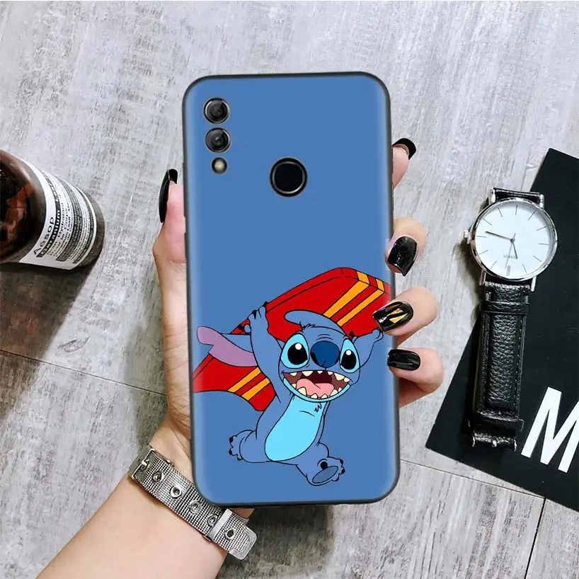 Disneys лучшие продавая Милая Черная крышка чехол для телефона для huawei Y9 Y5 Y6 Y7 Honor 10 9 Lite 9X8X8 S 8A фотоаппаратов моментальной печати 7S 7A 10i 20i V20 Coque Капа