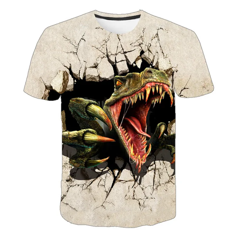 

Dinosaur t shirt For Boys Clothes Children T-shirt Animal Shirts Baby Boy Tshirt Kids Short Sleeve Girls Clothing Casual Clothes