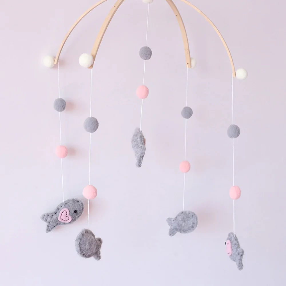 Детские погремушки милый мультфильм мобильная детская кроватка деревянная