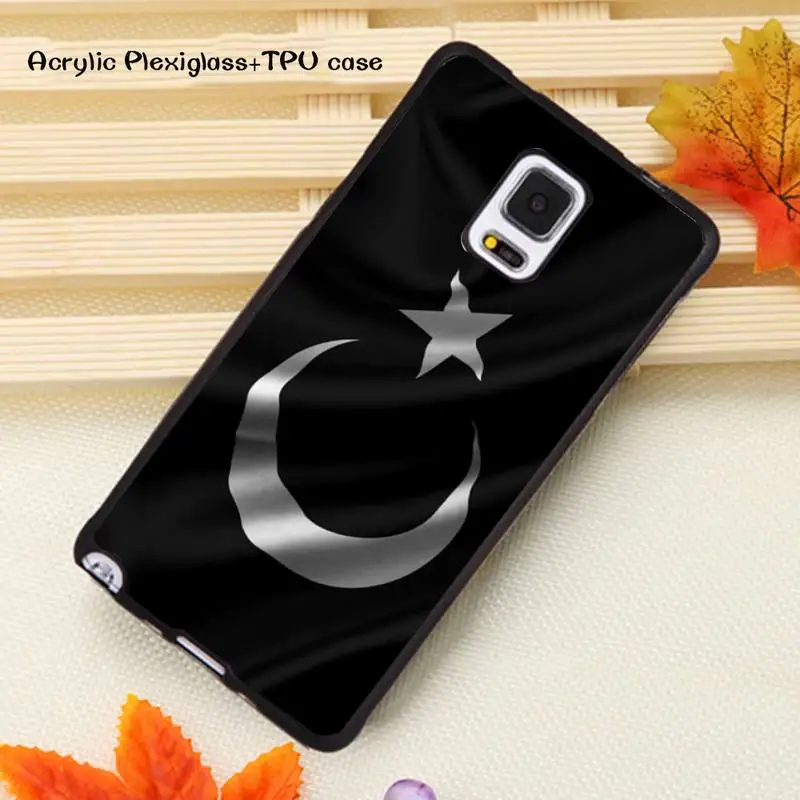 

Luxury Turkey Turkish Flag Phone Case Acrylic Plexiglass TPU For Samsung Note20 10 9 8 7 5 Pro ULTRA