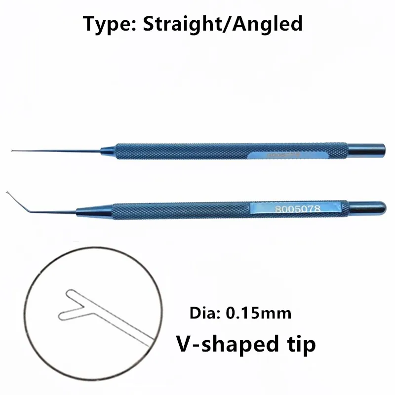 

Титановый V-образный наконечник Maltzman-Fenzl, манипулятор объектива, офтальмологические ветеринарные хирургические инструменты