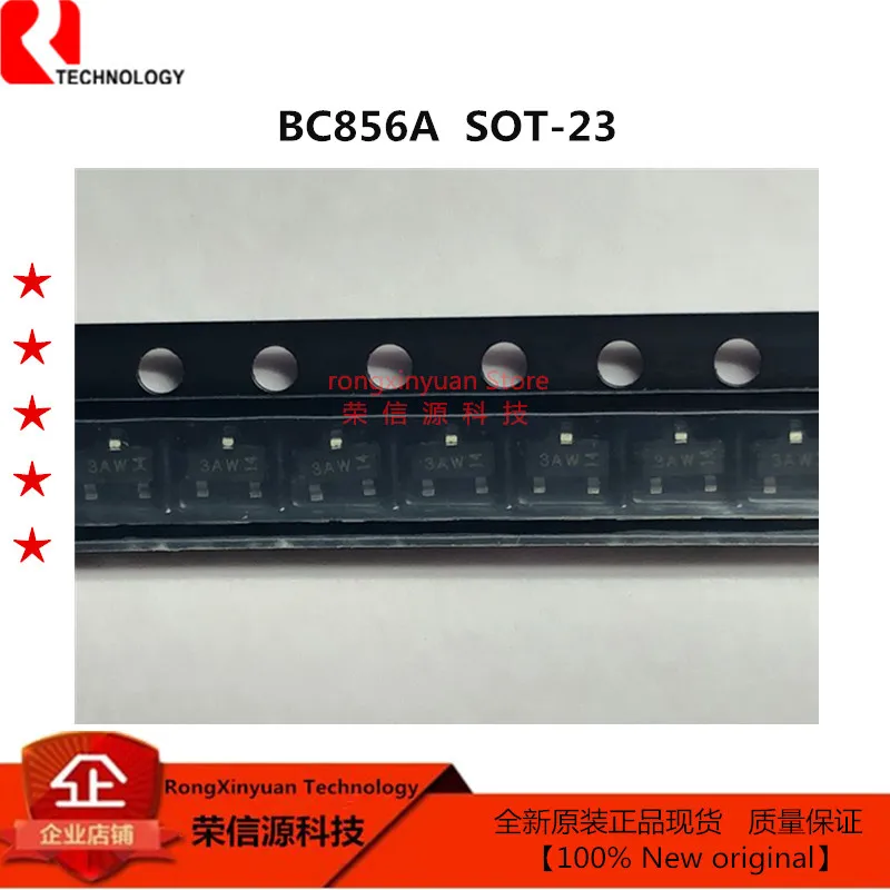 100 шт./лот BC856A 3AW SOT 23 BC856 65 в/0.1A PNP Транзисторы Общего Назначения 100% Новый