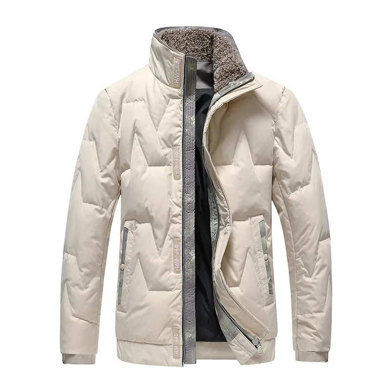 

Men's Down Jacket Lightweight Short Warm Men's Winter Clothes Black Beige Green