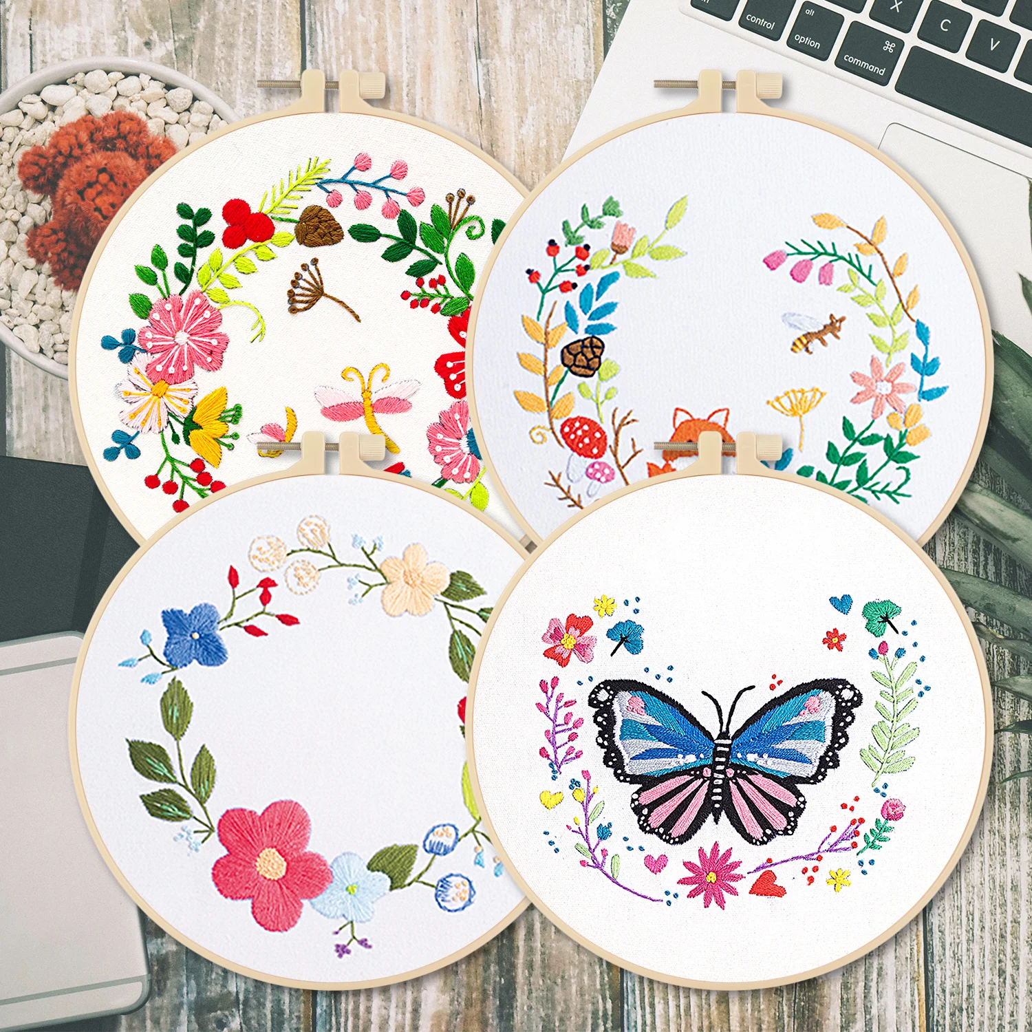 Набор для вышивания &quotрастения&quot инструменты шитья 1/4 набора | Дом и сад