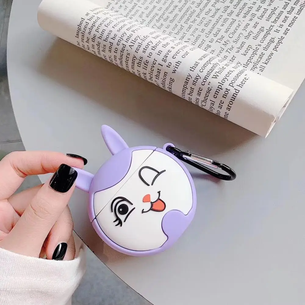 966M 3D силиконовый чехол для наушников для AirPods 2, чехол с милым мультяшным изображением звезды капитана, чехол для Apple Air pods, чехол для наушников с кольцом на палец - Цвет: 966M