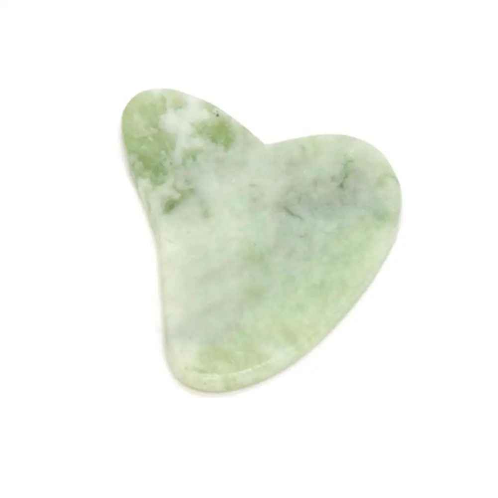 

Нефритовая скребковая пластина, Массажер гуаша для удаления морщин на лице, подтяжка кожи, инструмент для красоты лица, массаж