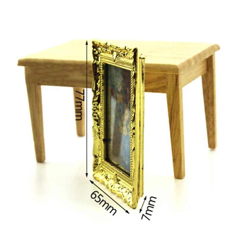 

1:12 Mini Oil Painting Photo Furniture Toy Dollhouse Miniature Match Collectible Gift For Families