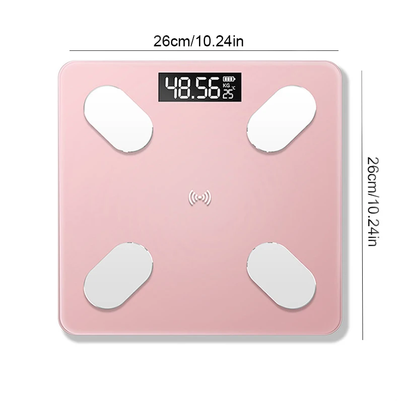 

Bluetooth electronic body scale, digital LED body scale, bathroom intelligent body scale