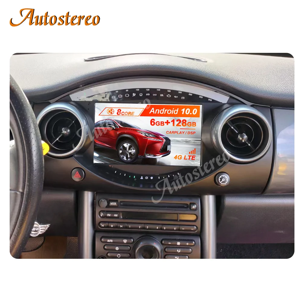 

For Mini Cooper R50 R53 2004-2006 Android 10.0 Car GPS Navigation Touch Screen Head Unit Multimedia Player Radio Tape Recorder