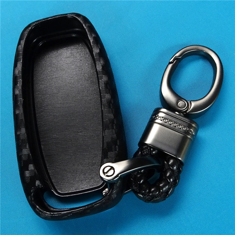 Чехол для автомобильного ключа из углеродного волокна Audi A3 A4 A4L B5 B6 B7 B8 B9 A5 A6 A6L C5 C6 Q5