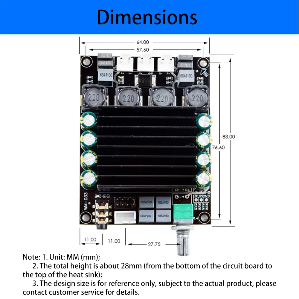 Цифровой усилитель аудиоплата TDA7498 Power Audio Amp 2 0 усилители класса D