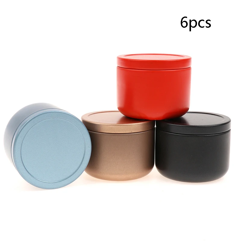 6 шт. контейнер для хранения конфет Мини Портативная жестяная коробка свечей