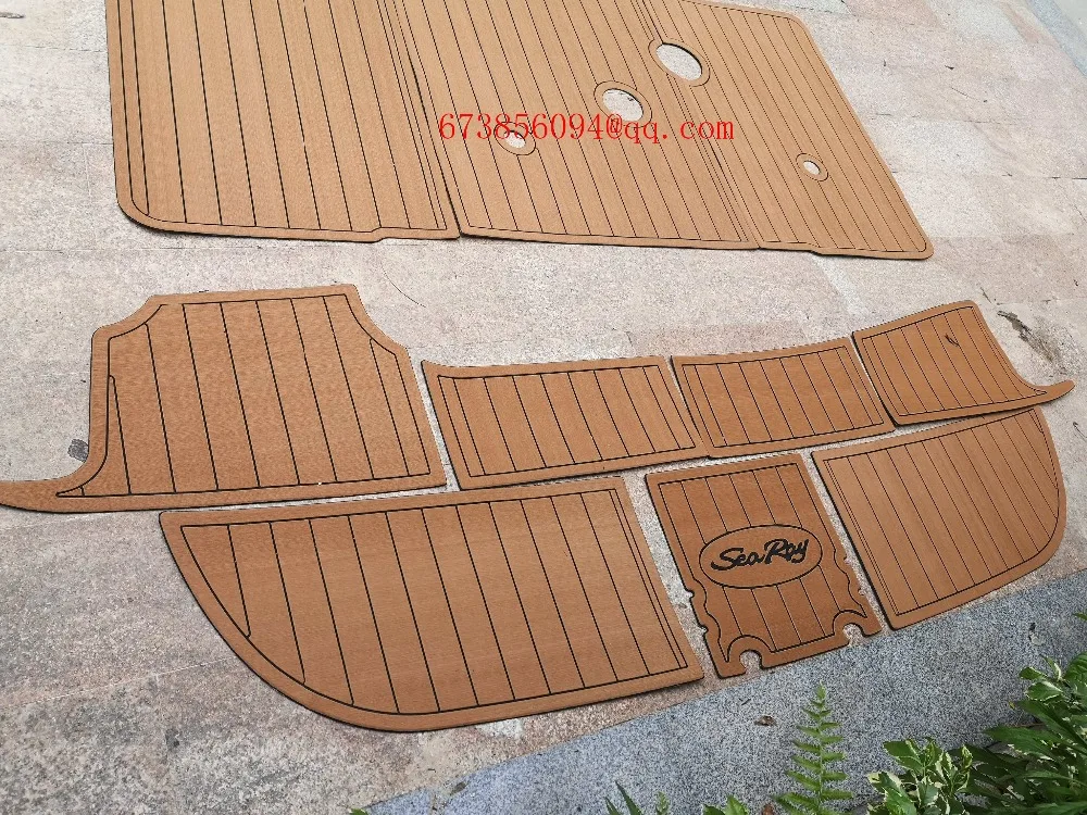 1995-1999 Sea Ray Sundancer 330 лодка Плавающая Платформа и кабина EVA Тиковый настил коврик