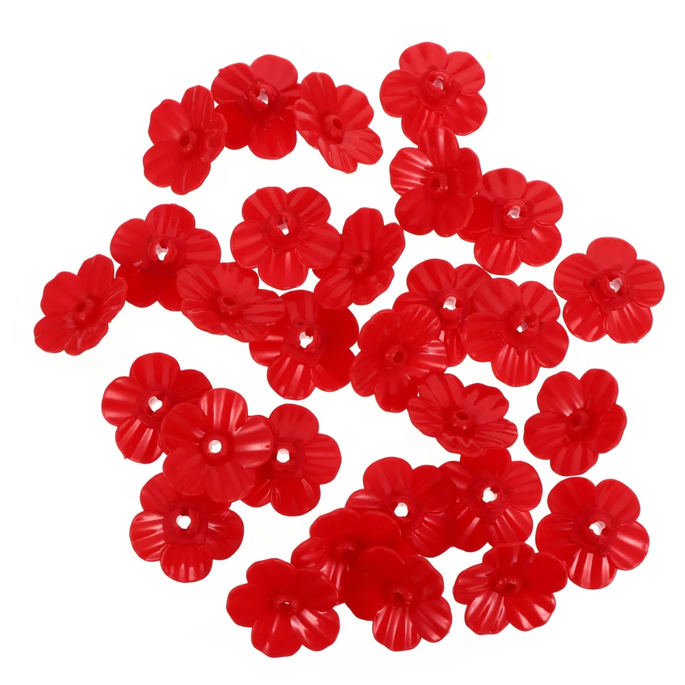 

25pcs Hummingbird Feeder Replacement Flower Flower for Feeder Use (Red)