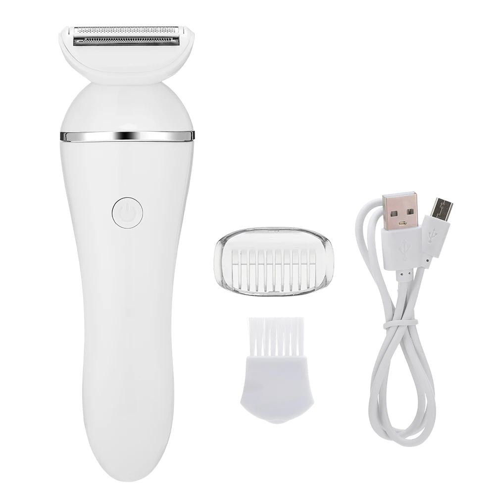 

Электрическая бритва для женщин, безболезненная портативная Женская бритва с зарядкой от USB, триммер для бикини, грумер, удаление волос на т...