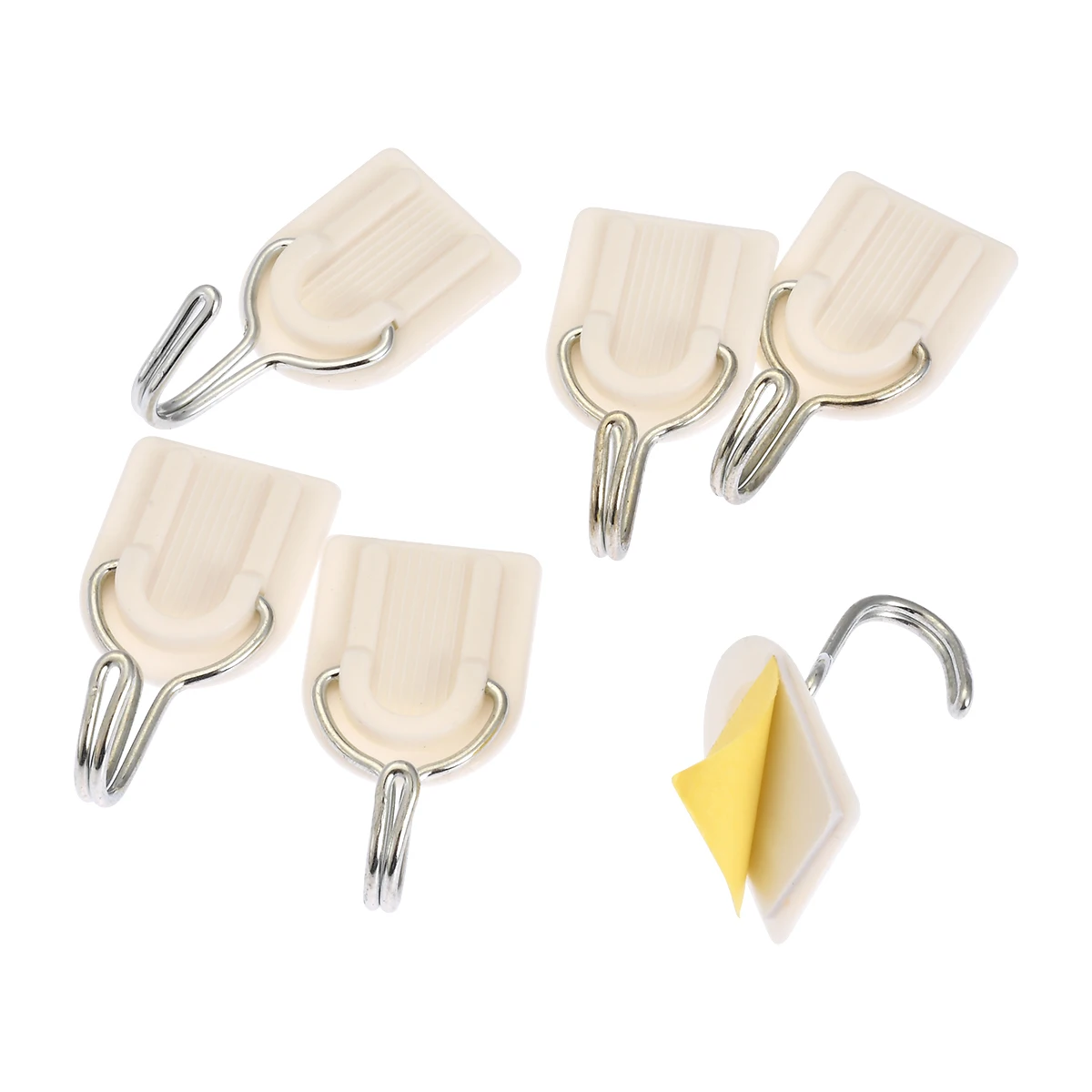 6 шт. Новый Белый самоклеящийся настенный крючок-вешалка пластиковая липкая