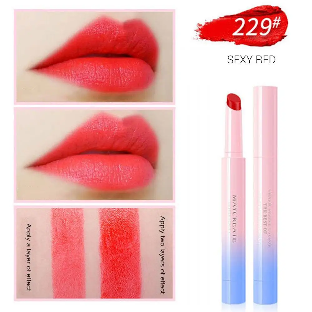 Музыка Роза красота матовая губная помада мода корейский женский подарок