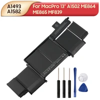 new replacement laptop battery a1493 a1582 for macbook pro a1502 me864 me865 a1493 a1582 mf839 macpro 13 with tools