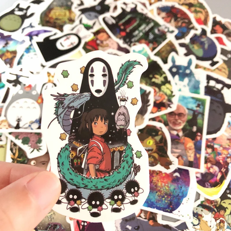 50 шт. Miyazaki аниме Хаяо наклейки s Мой сосед Тоторо/Унесенные спиралью для