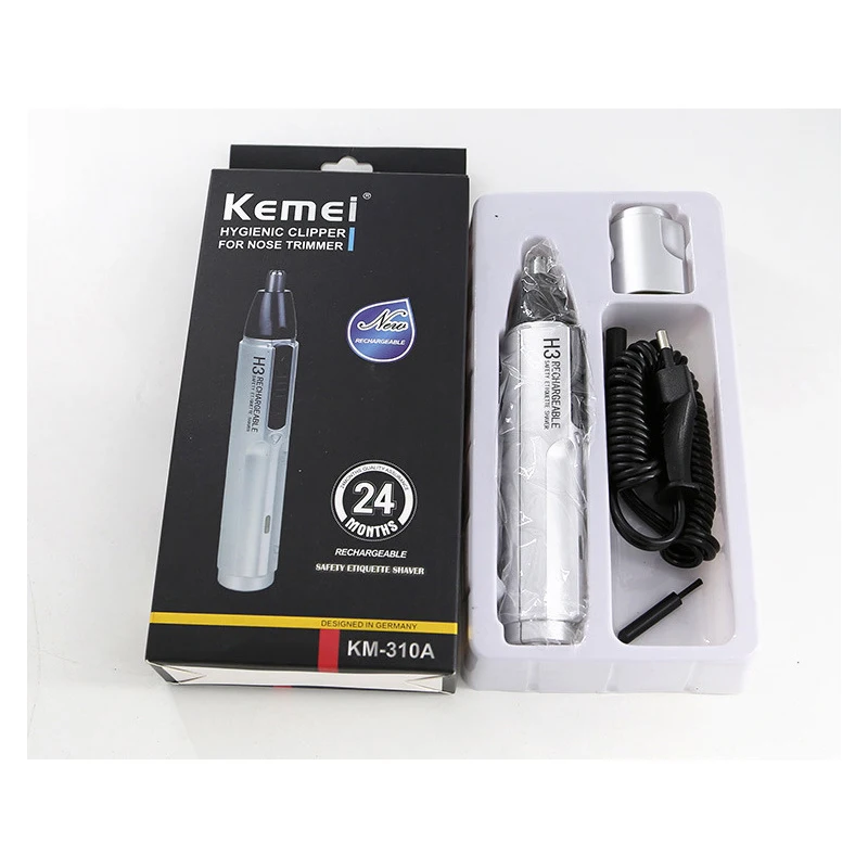 

Kemei Electric Nose Trimmer Rechargeable Hair Trimmer For Men Beauty Nose and Ear Hair Removal Nose Hair Trimmer