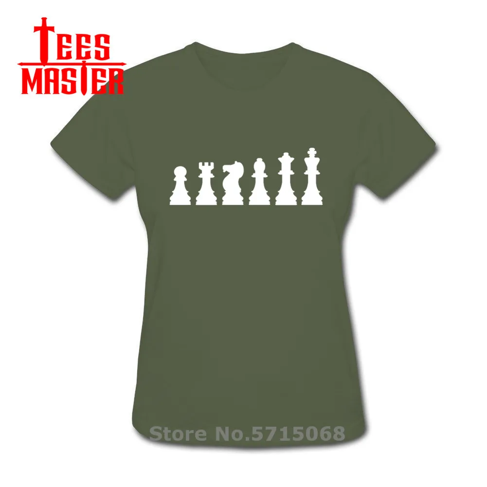 Футболка Эволюционная Женская Шахматная Спортивная повседневная футболка с
