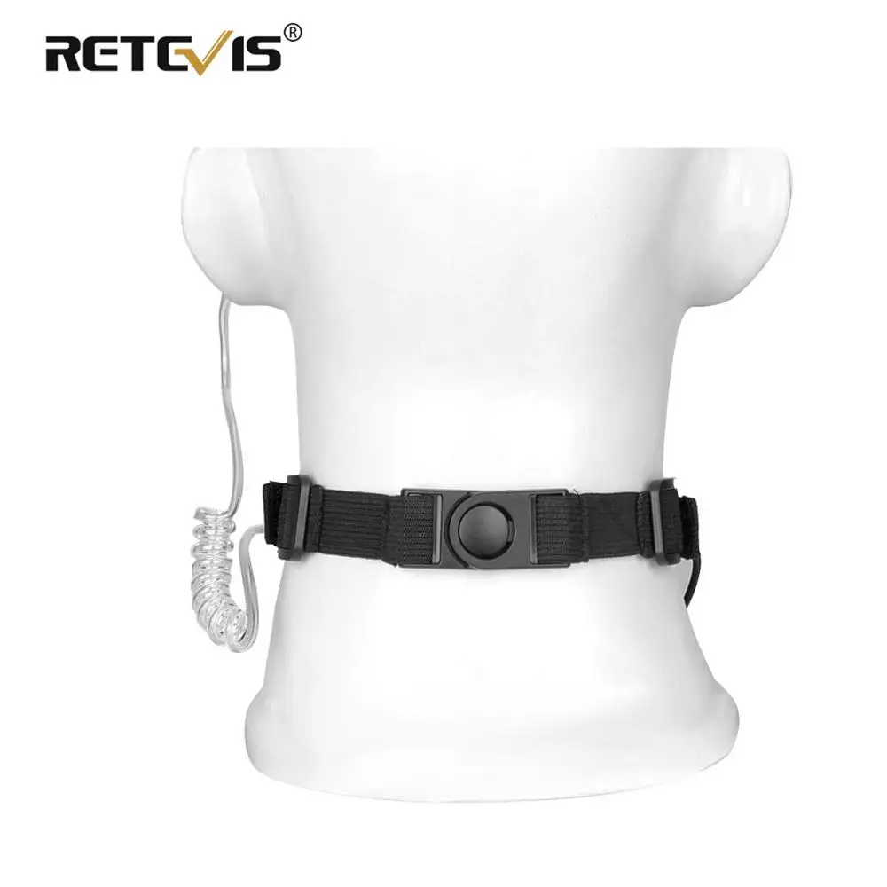 Регулируемые тактические наушники 5 RETEVIS ETK005 с микрофоном для горла и PTT рации игр