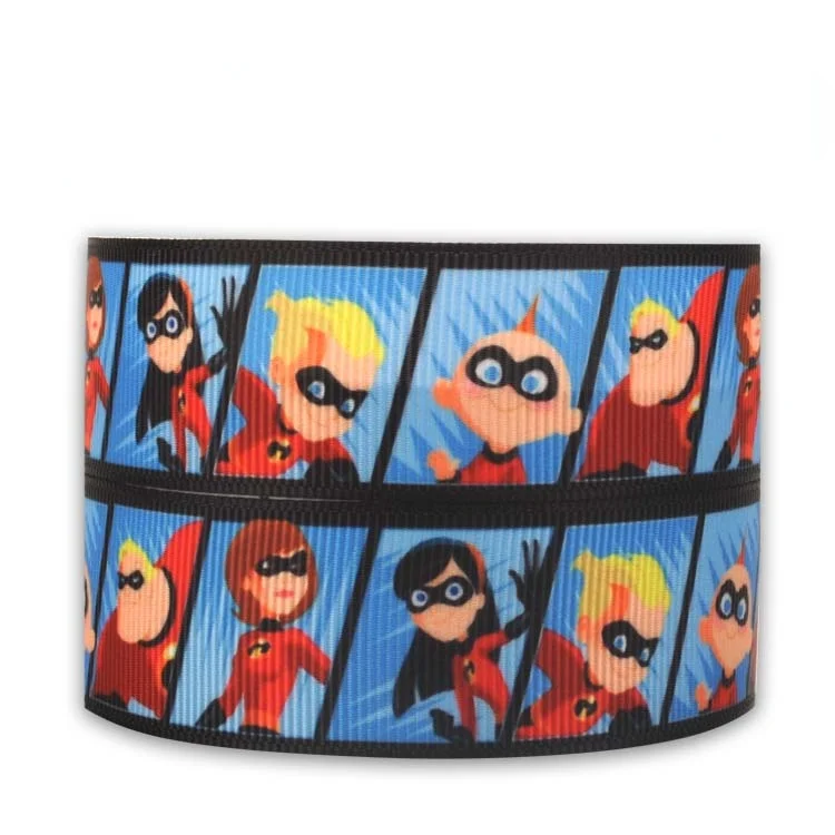 25mm 1inch Toy Story Cars Disney Character The Incredibles Grosgrain Ribbon Bow Flower 50 Yards Woody Buzz Lightning McQueen Set | Дом и сад