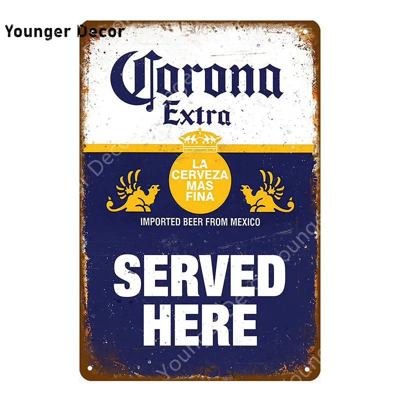 Винтажные металлические оловянные знаки с рисунком рома пива ледяной холодный