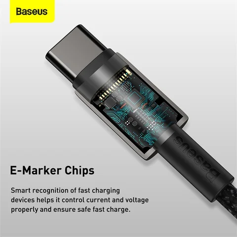 Baseus 100 Вт USB C к USB Type C Кабель USB-C для быстрой зарядки данных USBC Type-C PD Кабель для iPhone 17 Pro Max MacBook iPad Xiaomi