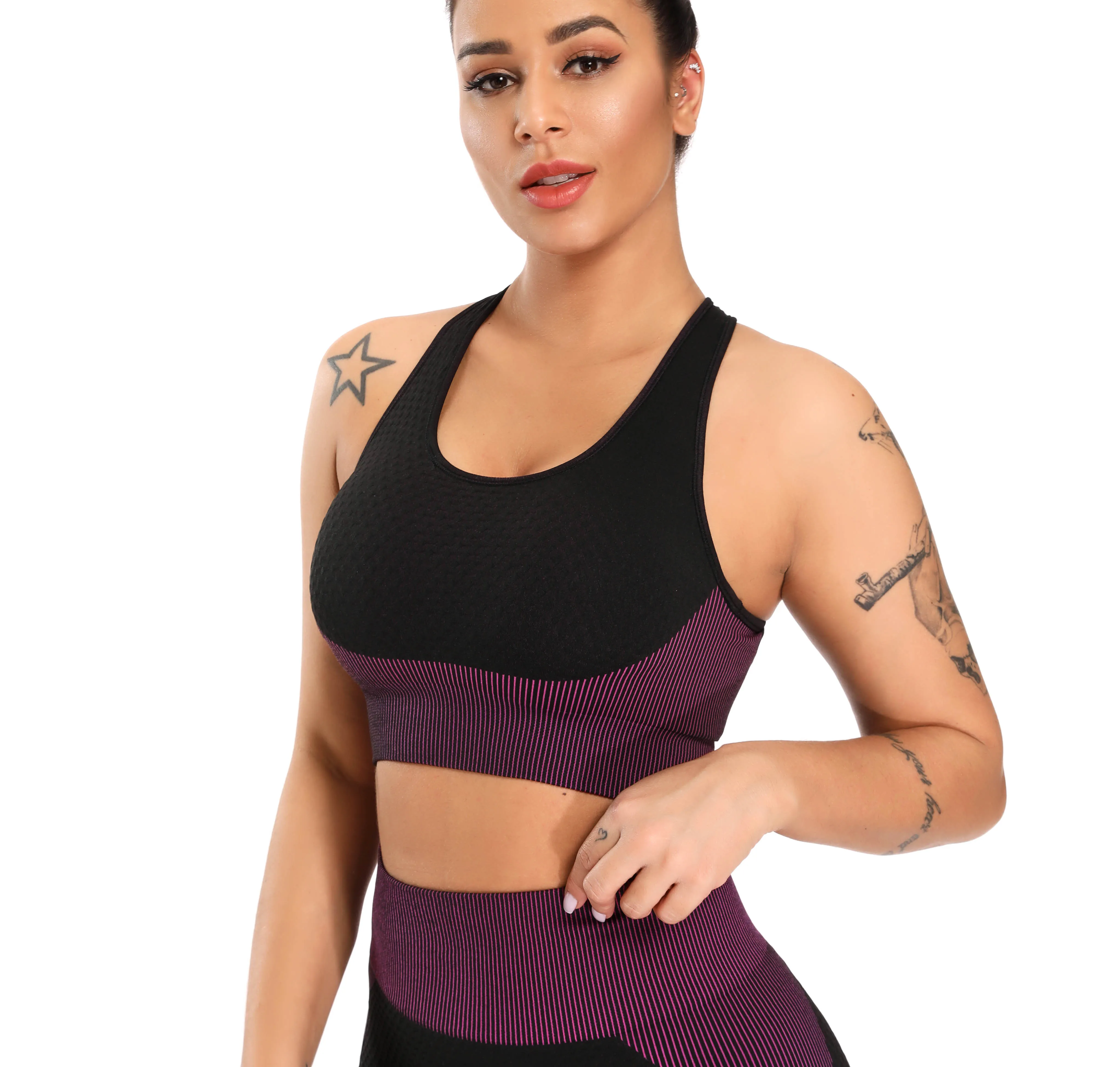 Женские спортивные бюстгальтеры Racerback спортивный бюстгальтер для тренировок в