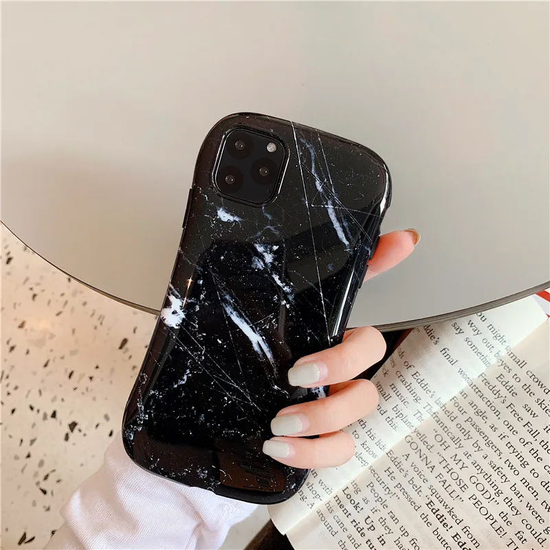 Чехол для телефона iphone Xs max Xr X 6 6s 7 8 plus 11 Por MAX роскошный глянцевый чехол с мраморной