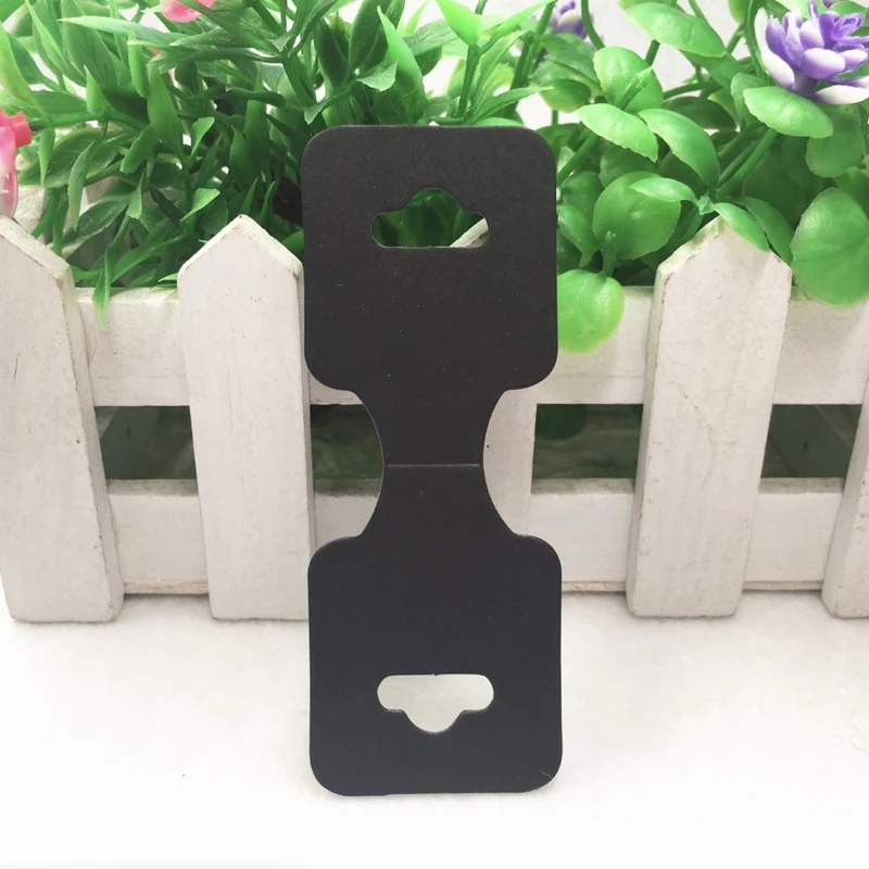 50pcs 9x3.5cm Necklace Display Cards Blank Jewelry Holder For Bracelet Choker Hair Paperboard Packaging Small Business Supplies