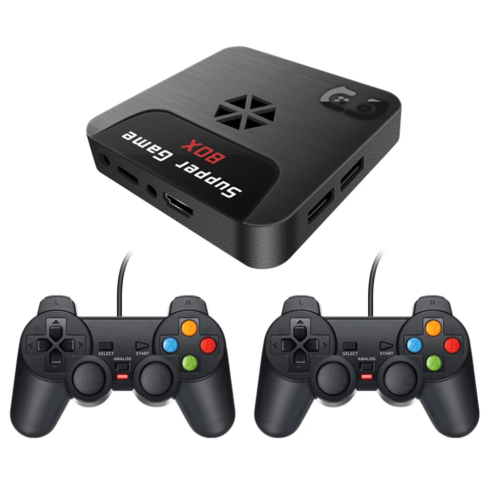 Супер консоль Powkiddy 1080P HD ТВ видео игровые консоли встроенные 9000 + игр с 2 4G