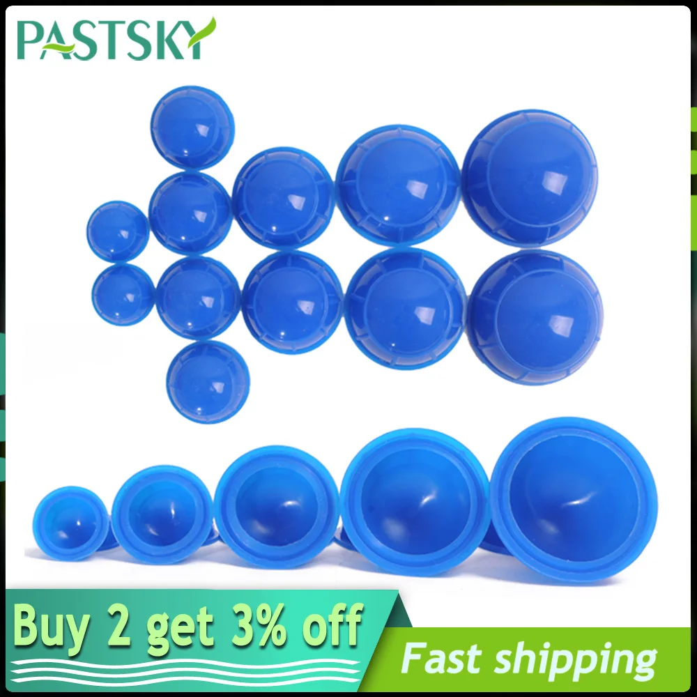 12 шт./компл. сильный вакуумных банок китайская терапия силиконовый