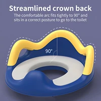 infant potty training toilet seat with cushion handles double anti slip design and splash guard kids toilet trainer potty tool