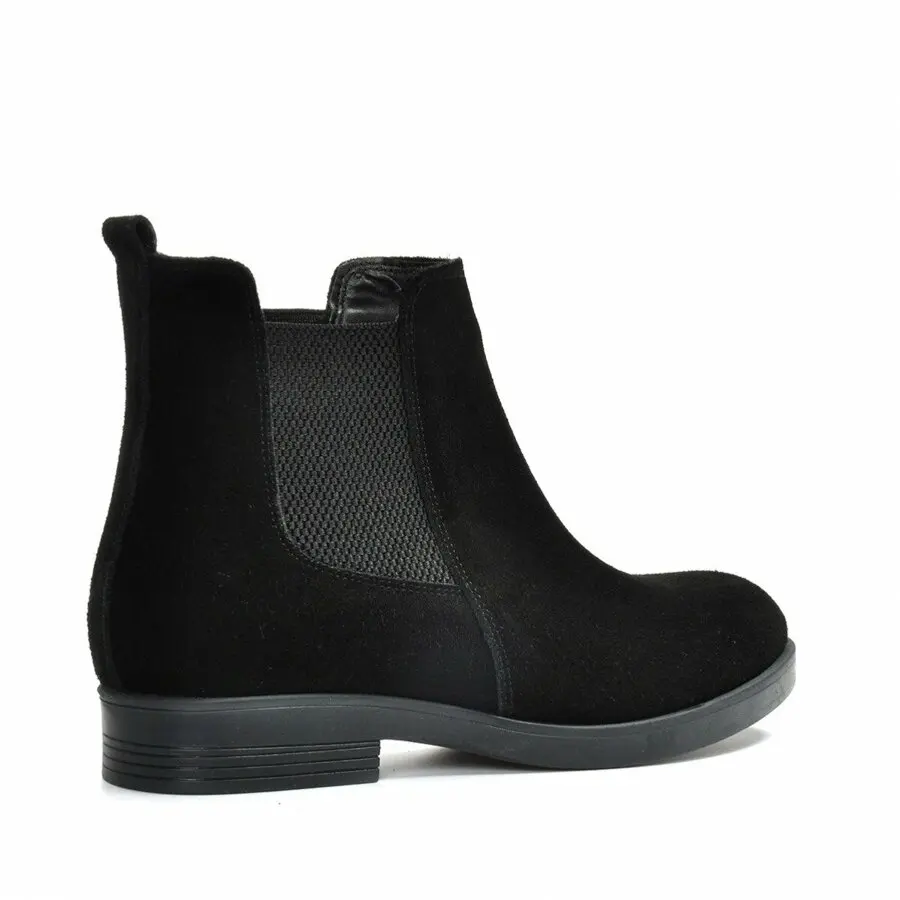 

Women Boots Mink Shoes Women Black-Suede Boots Vzn19-141K