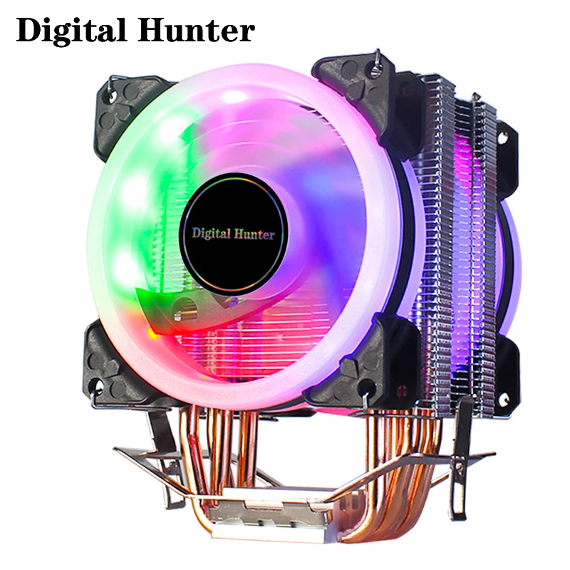 4 Чистый Медь эффективное охлаждение Процессор охлаждающий вентилятор 3/4pin для