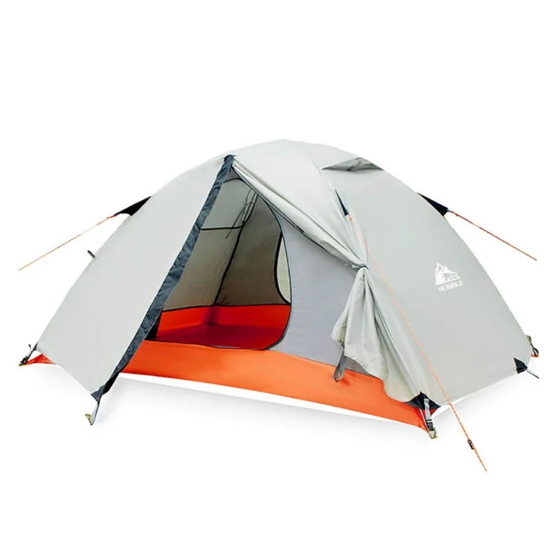 

Двухместная палатка для кемпинга с алюминиевым каркасом, палатка для походов, двухслойная Портативная сумка, палатка для кемпинга на открытом воздухе