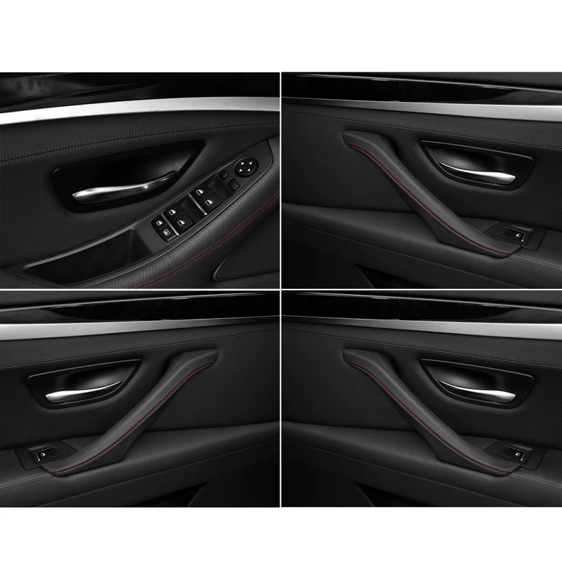 

Red Brown Black Car Interior Inner Door Handle Panel Pull Trim For BMW 5 Series F10 F11 F18 520i 523i 525i 535i 2010-2017