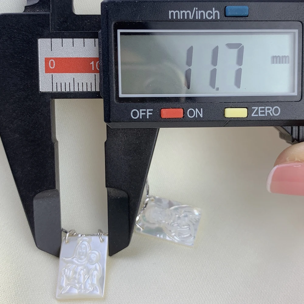 Ожерелье с прямоугольным Иисусом 12 х 16 мм Дева Мария подвески для женщин