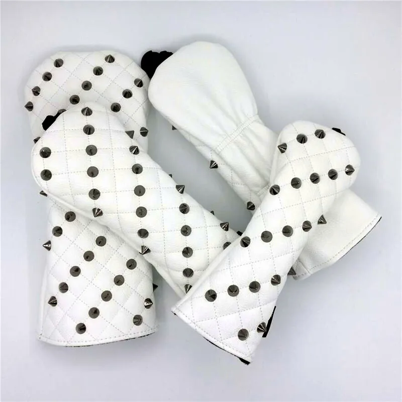 [Черные заклепки] Премиум головные уборы для гольфа водителя сказочный лес