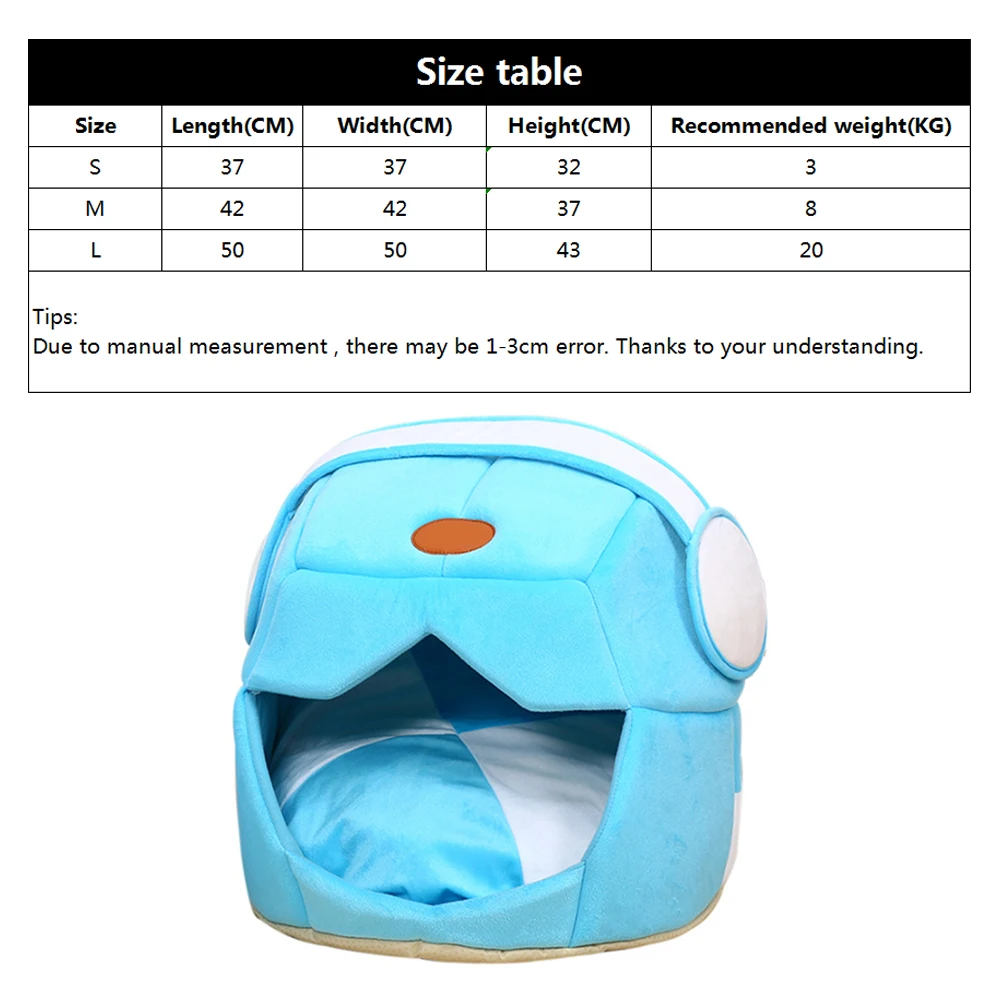 2 в 1 пространства Кепки кошка пещера кровать Складной Съемный Кошкин дом
