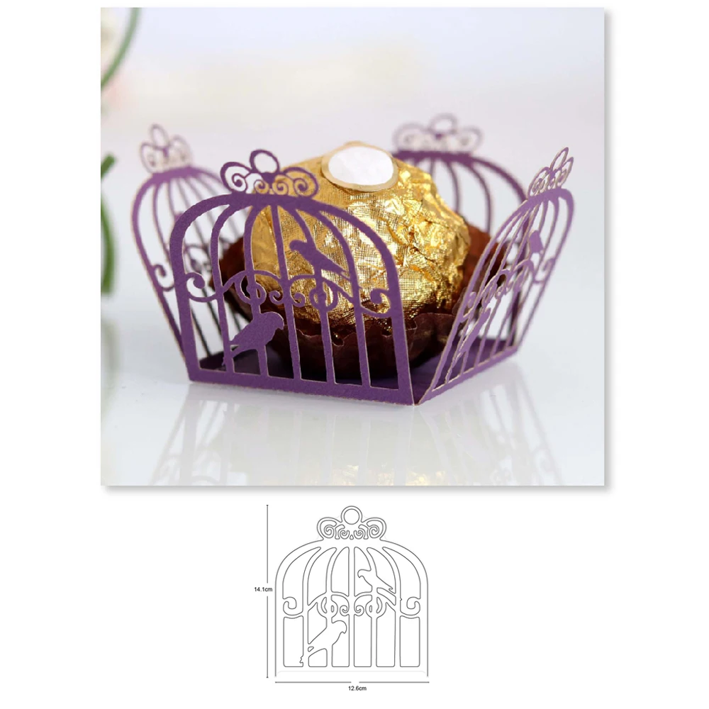 birds cage Metal Cutting Die Stencil for DIY Embossing Paper Photo Album Gift Cards Making Scrapbooking Craft Mould Dies | Дом и сад