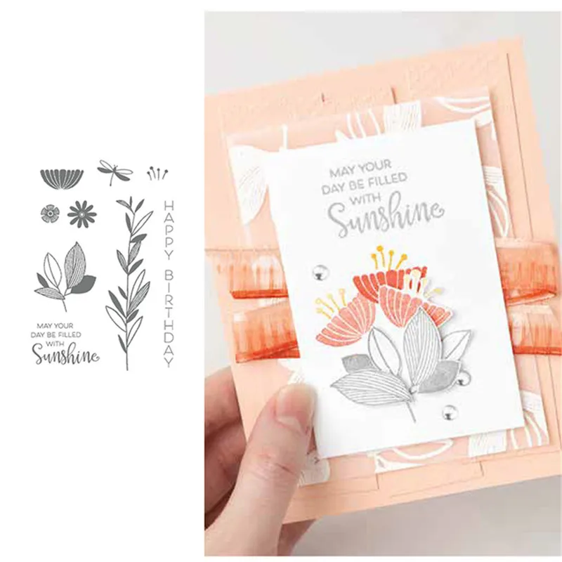 

Flowers Metal Cutting Dies and Stamps DIY Scrapbooking Photo Album Decoration Handmade Embossed Card Craft