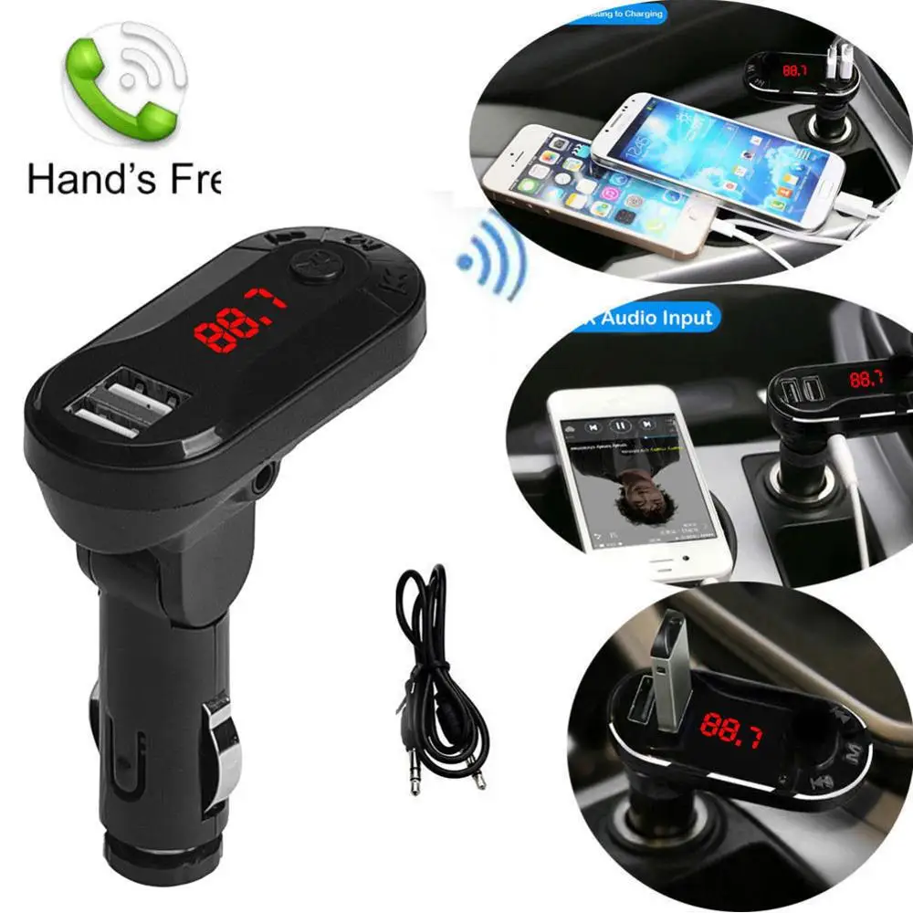 Handsfree полезный беспроводной автомобильный комплект I9 Bluetooth fm передатчик MP3