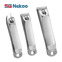 professional sharp 3pcs nail clippers set cutter trimmer finger toenail cutting machine manicure with files stainless steel