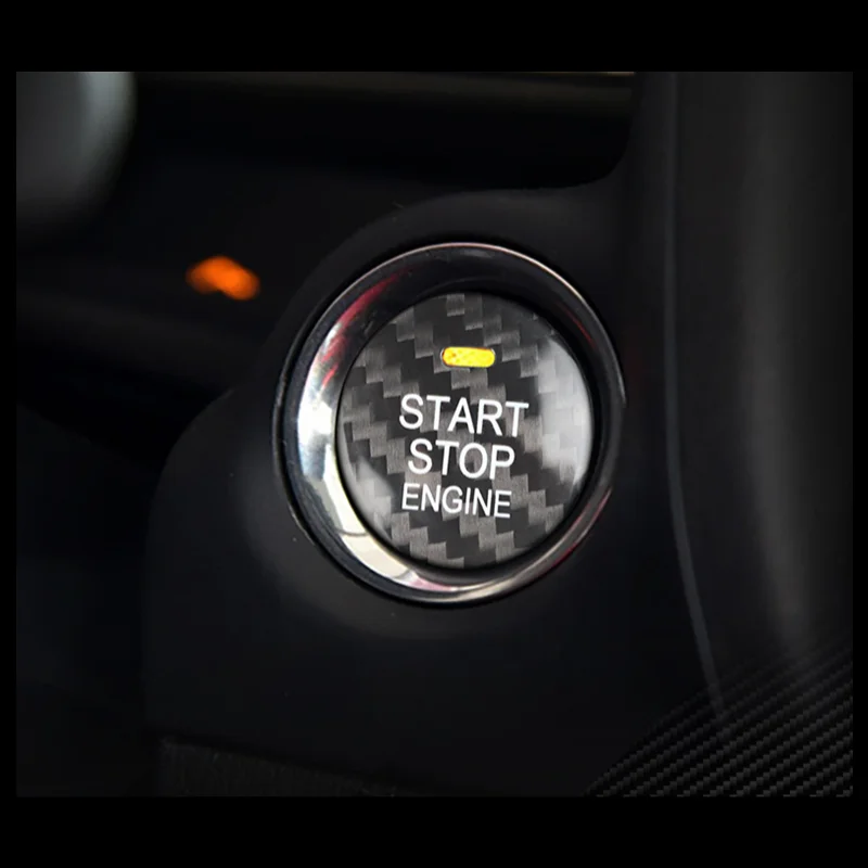 

Carbon fibre Car Engine START Button Cover STOP Switch Accessories Key Decor for Mazda CX3 CX4 CX5 CX8 Axela MX-5 Atenza