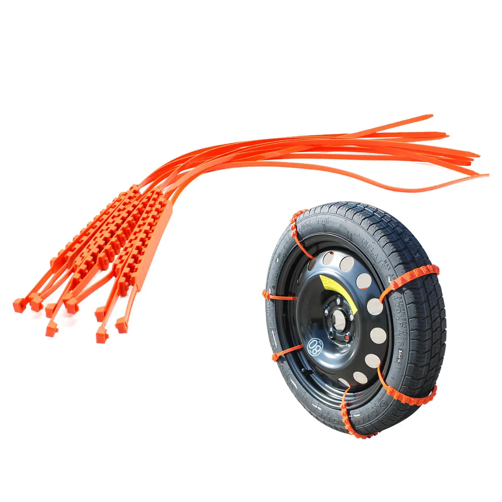 

10x снежные цепи, цепь для тяги шин, аварийные ремни для шин автомобилей, внедорожников, грузовиков, квадроциклов